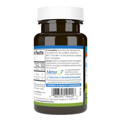 Carlson K1 and K2 MK-4 MK-7 ingredients printed on label