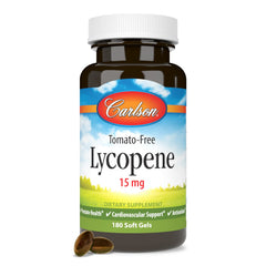 Tube packaging highlights potency and quality assurance for Carlson Lycopene.