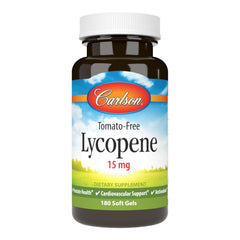 Carlson Lycopene 15 mg softgels bottle supports circulatory health.