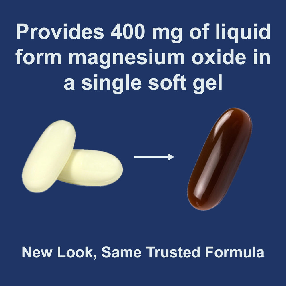 Carlson Magnesium Gels bottle back label showing dosage details.