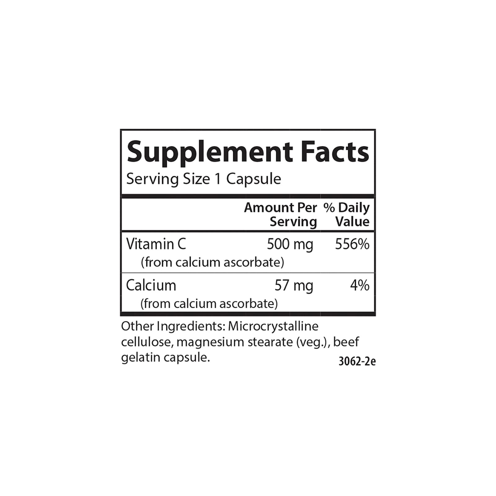 Carlson Mild-C 500 mg packaging on store shelf.