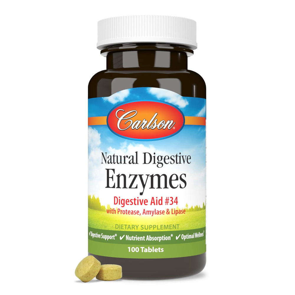 Protease, amylase and lipase blend from Carlson supports nutrient breakdown.