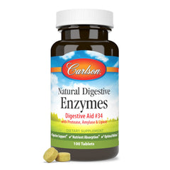 Protease, amylase and lipase blend from Carlson supports nutrient breakdown.