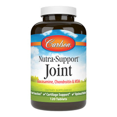 Carlson Nutra-Support bottle front view highlighting the joint health formula