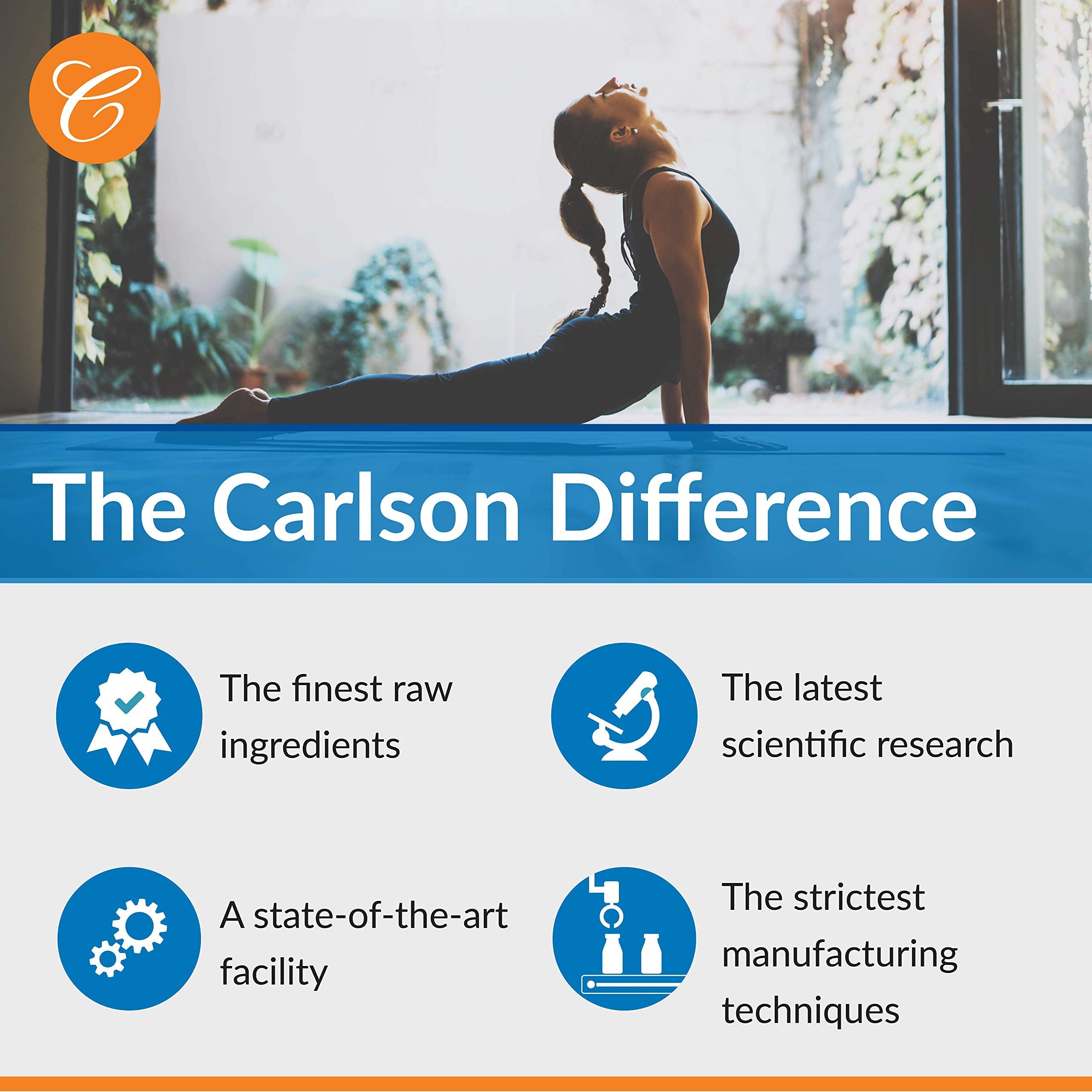 Carlson Nutra-Support Prostate label close-up with potency and quality marks