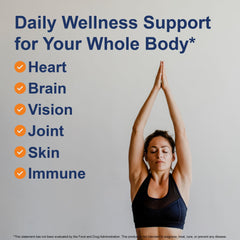Carlson Omega-3 1600mg per teaspoon supports complete fatty acid intake.