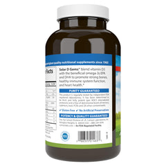 Carlson Solar D Gems morning routine scene suggests balanced wellness with omega-3s.