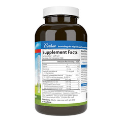 Close-up of Carlson Solar D Gems lemon softgels showing easy-to-take form