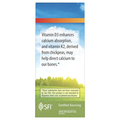 Carlson nutrition facts panel helps track D3 and K2 intake