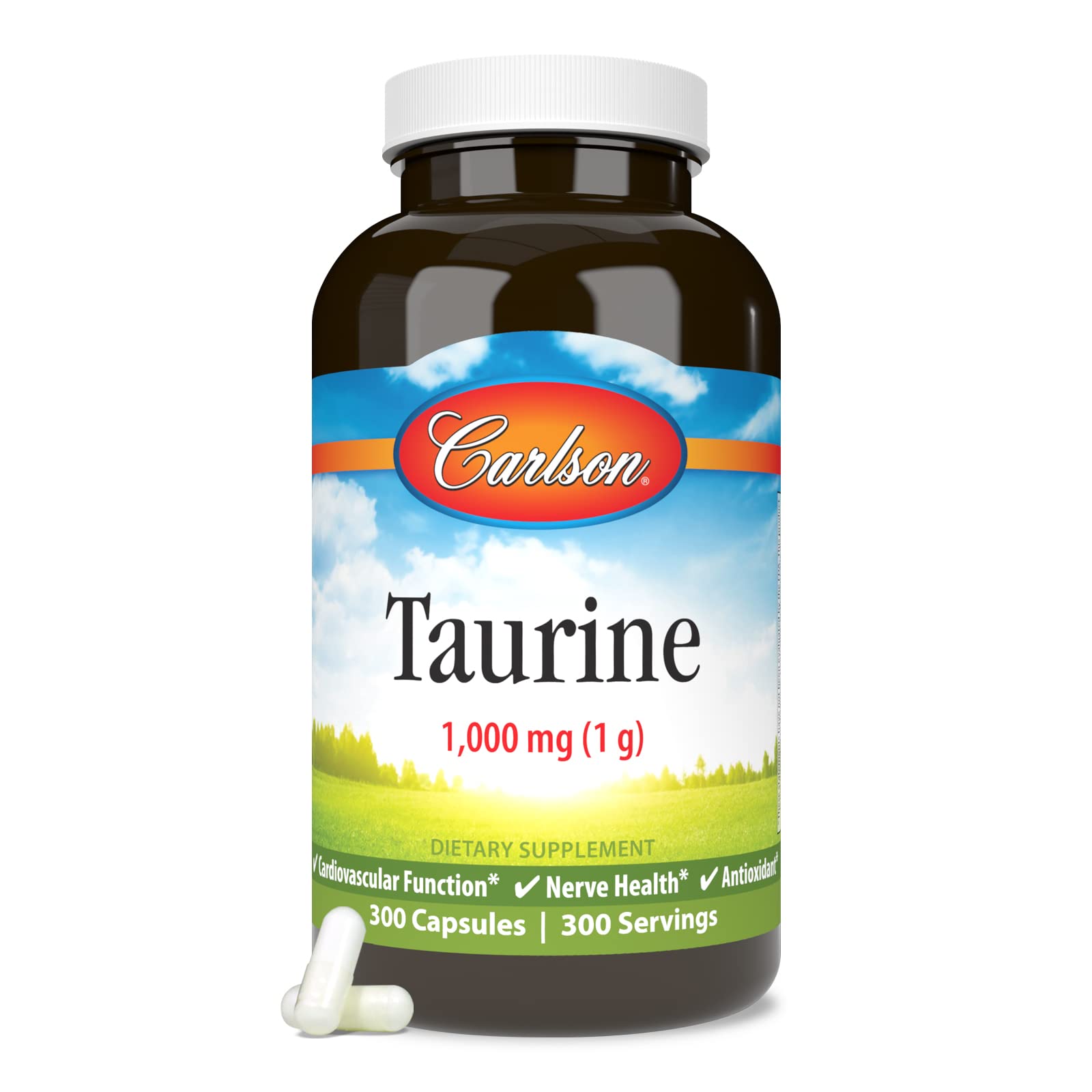 Carlson Taurine pour shot demonstrates easy access during workouts or routines.