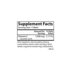 Carlson Vitamin C 1,000 mg tablets on a dish for daily use