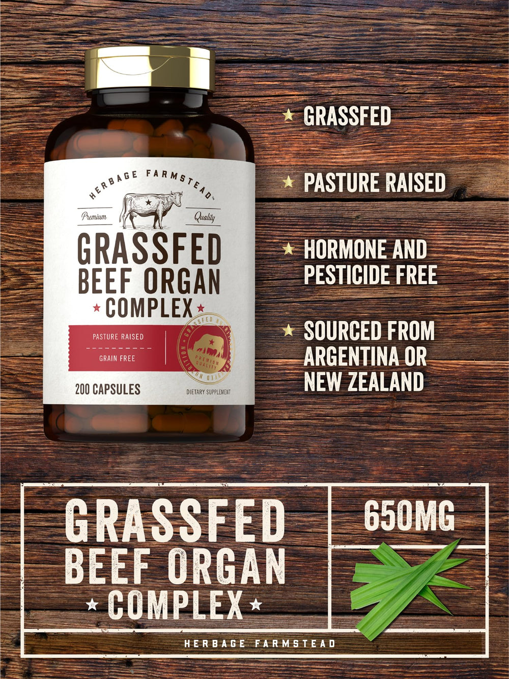 Carlyle pasture-raised origin label indicating sourcing from New Zealand or Argentina.
