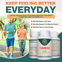 Pouring Carnivora Turmeric capsules illustrating easy daily dosing.