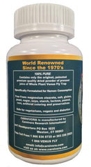 Carnivora Vegi-Caps open bottle showcases accessible daily supplementation