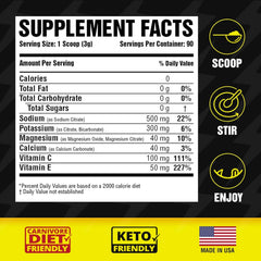 Carnivore Electrolytes lemon dissolving in water demonstrates refreshing taste and quick hydration