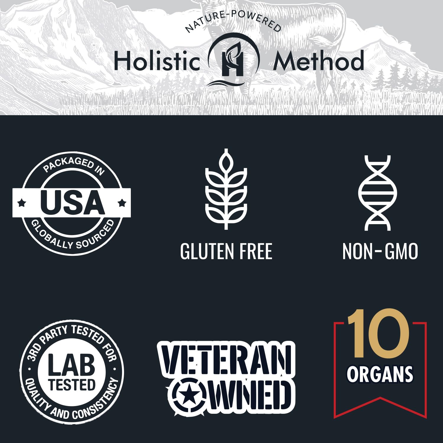 Desiccated organ blend by Carnivore Method highlighting organ mix