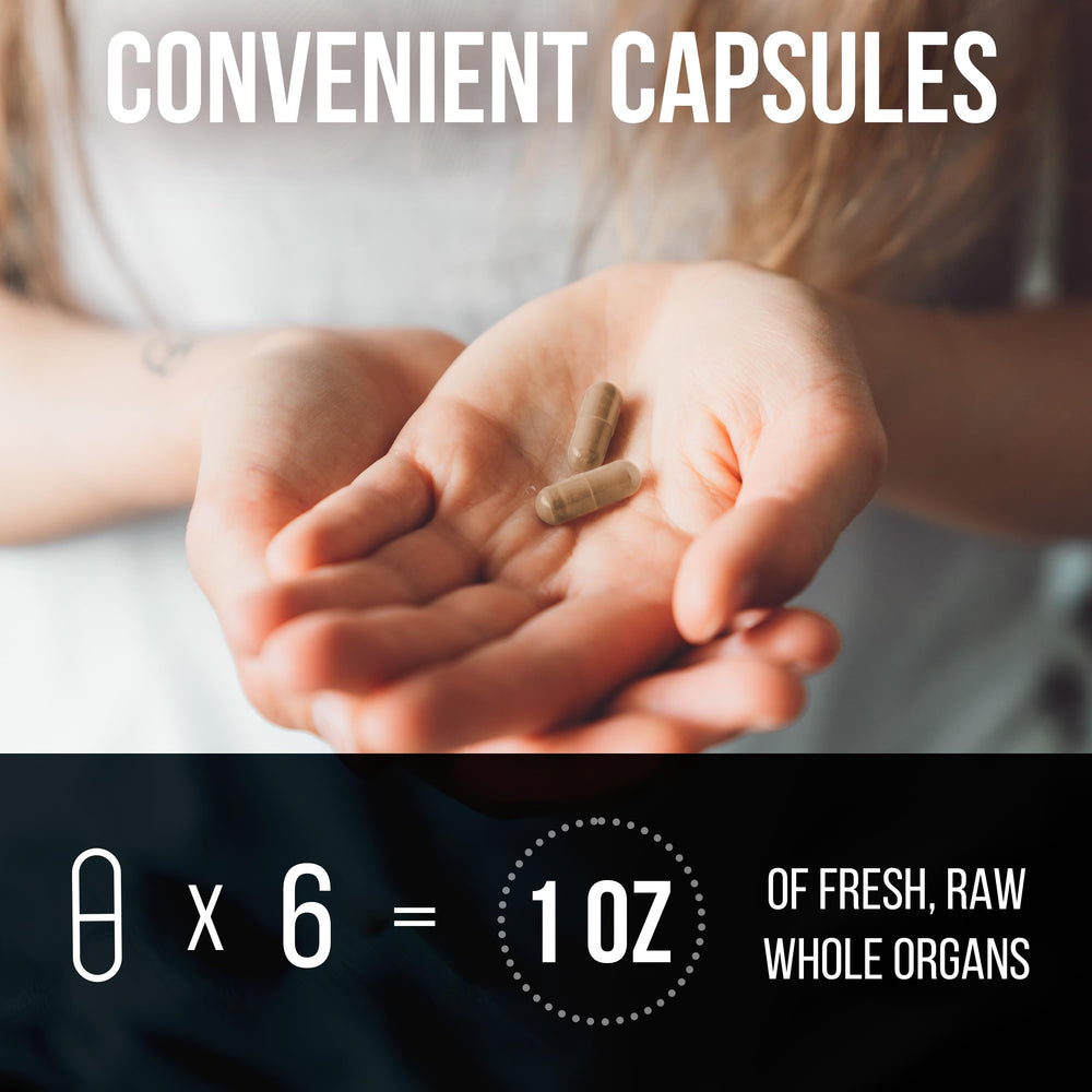 Ingredient panel of Carnivore Method beef organ supplement