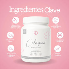 Caro FIT bottle close-up showing vitamin C and hyaluronic acid ingredients