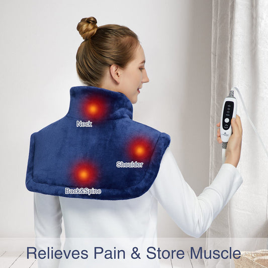 CAROMIO weight pad neck and shoulders side view showing coverage