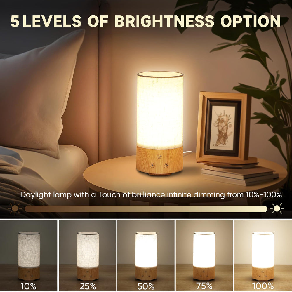 Caromolly happy lamp 4000K neutral light supports daytime reading and productivity.