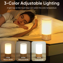 Caromolly happy lamp 6000K cool light for bright tasks and refreshing spaces.
