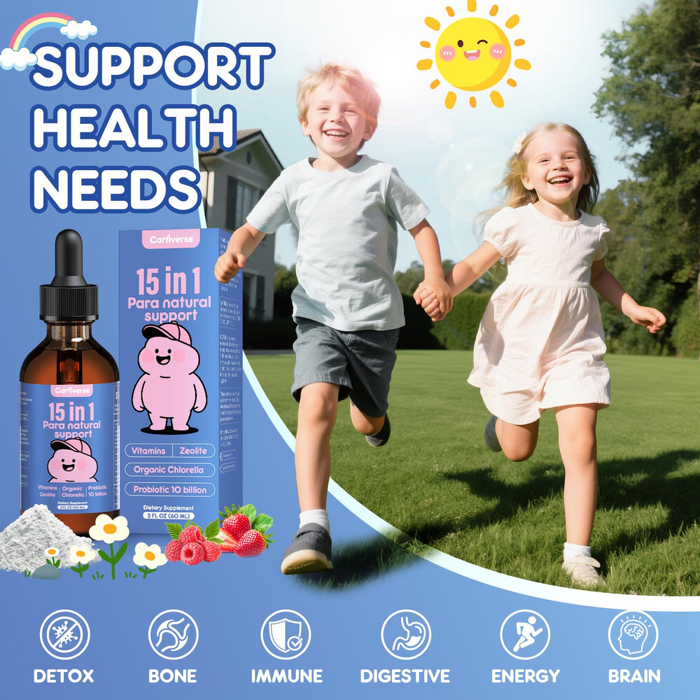 Cartiverse chlorella detox ingredient visual emphasizes nutrient-rich support.