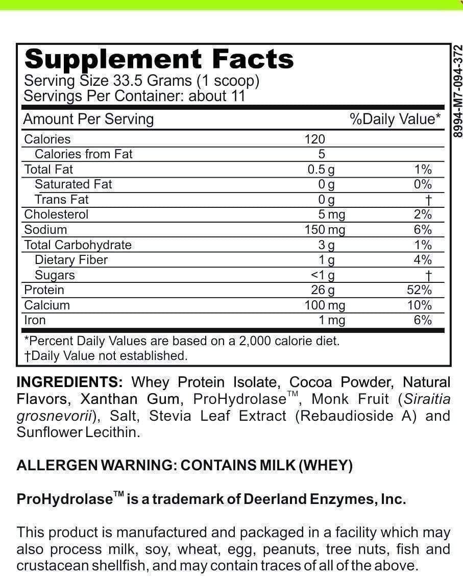 Casa de Sante chocolate protein pour demonstrates smooth blend and easy digestion