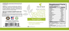 Casa de Sante bromelain and papain capsules aiding protein breakdown after meals.