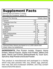 Casa de Sante plant based protein blend powder showing triple protein source coverage