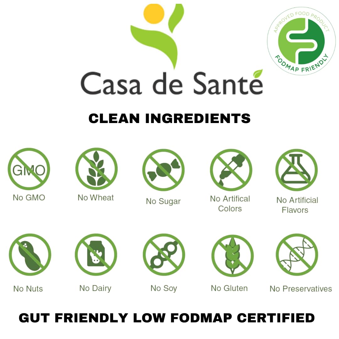 Casa de Sante label showing ingredients and COA details for the collagen peptides.