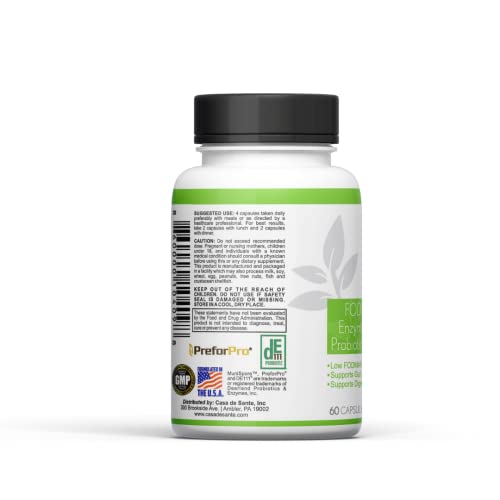 Casa de Sante probiotic blend with Bacillus DE111 supports balanced gut microflora.