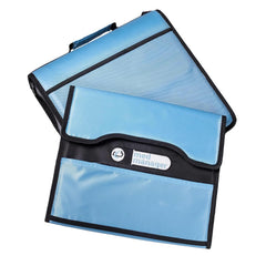 Case-It Med Manager detachable 6-pocket 5-tab file folder keeps records organized.