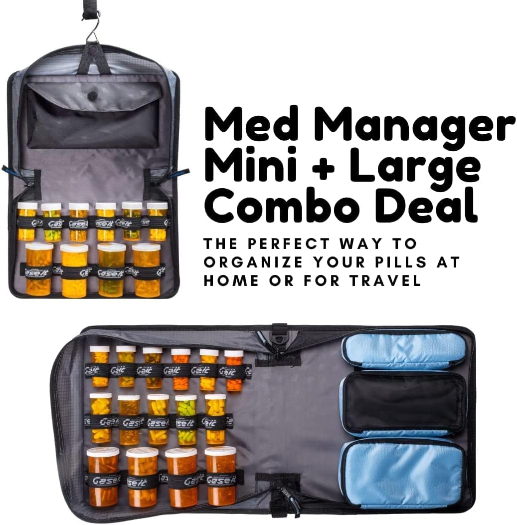 Case-It Med Manager glucometer pocket keeps essential checks within reach on the go.
