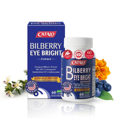 CATALO Bilberry Eyebright Extract bottle for daily eye support.