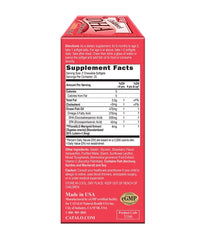 CATALO strawberry softgel closeup, highlighting the kid-friendly chewable format.