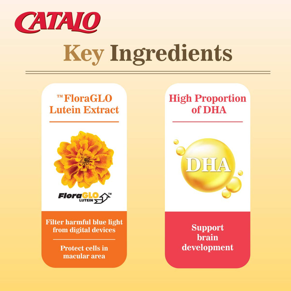 CATALO USA-made kids supplement seal indicating quality and safety.