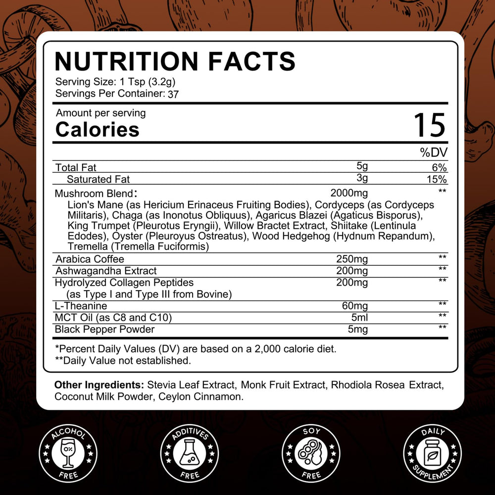 Catfit 10-in-1 mushroom complex for enhanced cognitive support and everyday vitality.