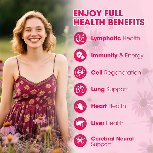 Catfit Lymphatic Drainage Drops label highlights 11-herb formula for detox-like cleansing.
