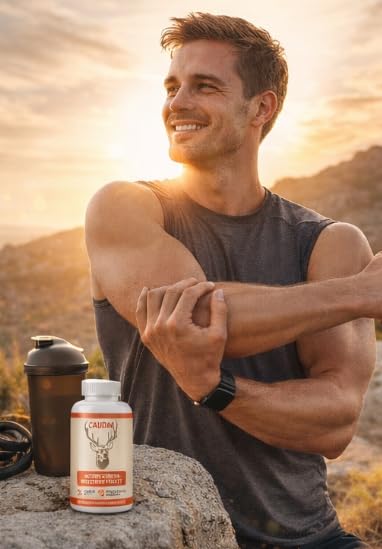 CAUDAN easy-swallow capsules ready for morning or evening use