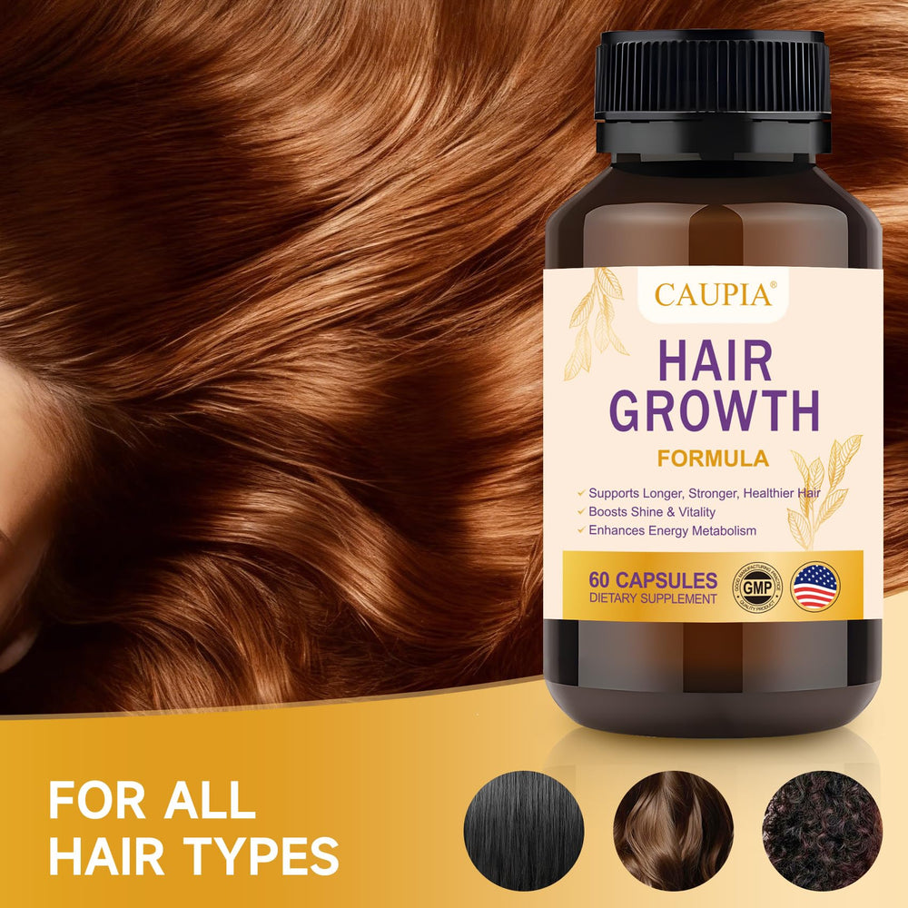 CAUPIA Hair Energy capsules on table suggest a simple daily ritual.