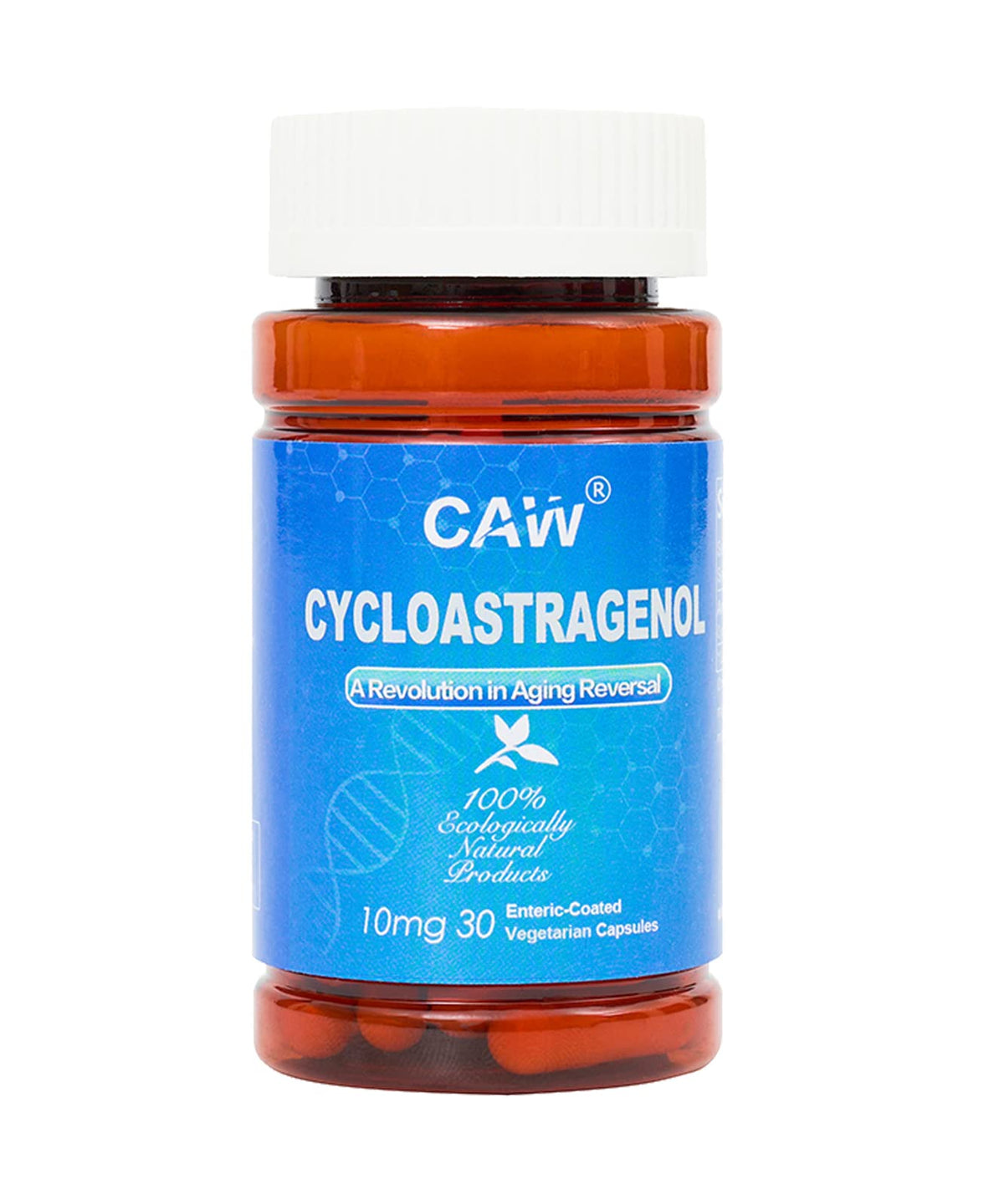 CAW hypersorption bottle packshot showing enteric-coated capsules for enhanced absorption