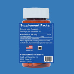 CAW bottle label emphasizing high purity over 99.5 percent