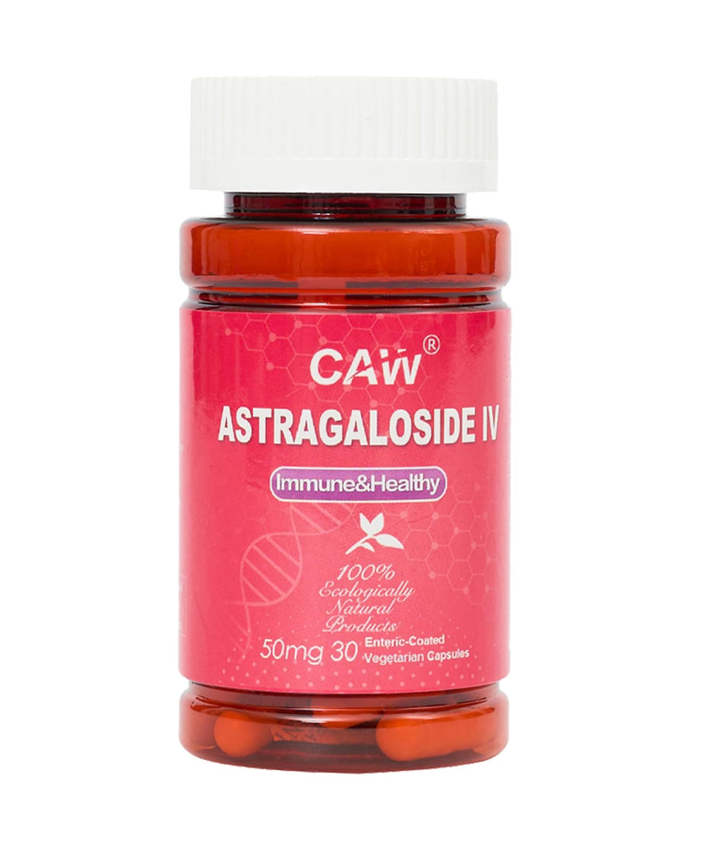 CAW Max Absorption bottle pouring capsules for immune support and daily wellness.
