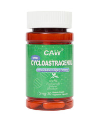 CAW Nano Cycloastragenol bottle front view with brand label for daily use.