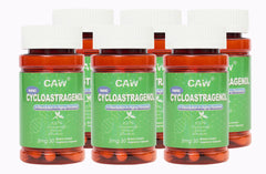 CAW Nano Cycloastragenol capsules with enteric coating for enhanced absorption.