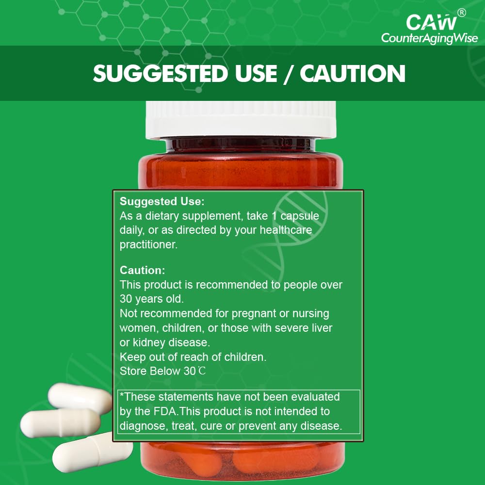CAW Nano Cycloastragenol packaging display for easy daily routine.