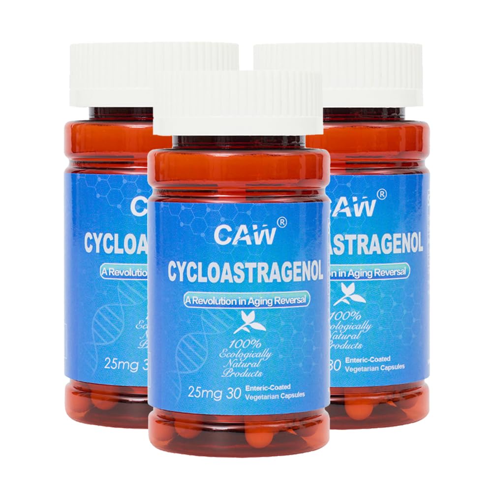 CAW Telomere Support bottle with enteric coating for stomach-safe delivery