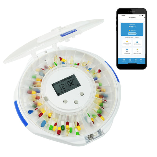 CB CURABOX smart dispenser with wifi highlights real-time status for easier monitoring.