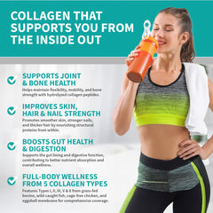 CB Supplements hydrolyzed collagen peptides may support joints and mobility.