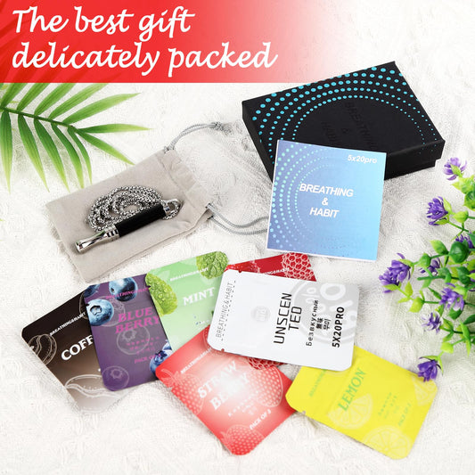 cbcxaok Breathe Free Cartridge Set with seven flavors for mindful breathing